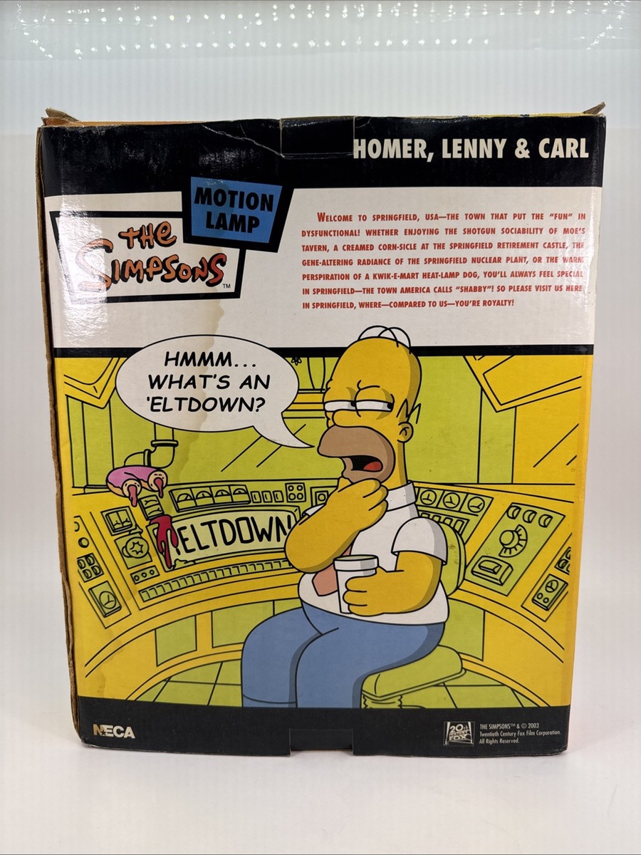 NECA The Simpsons MOTION LAVA LAMP Glow in The Dark Scene 2003