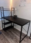 Black 4 Tiered Office Desk Computer Desk Home Office Desk Study Writing Desk — photo 1