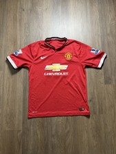 Manchester United Wayne Rooney Collared 2013/2014 Home Soccer Nike Jersey Size L