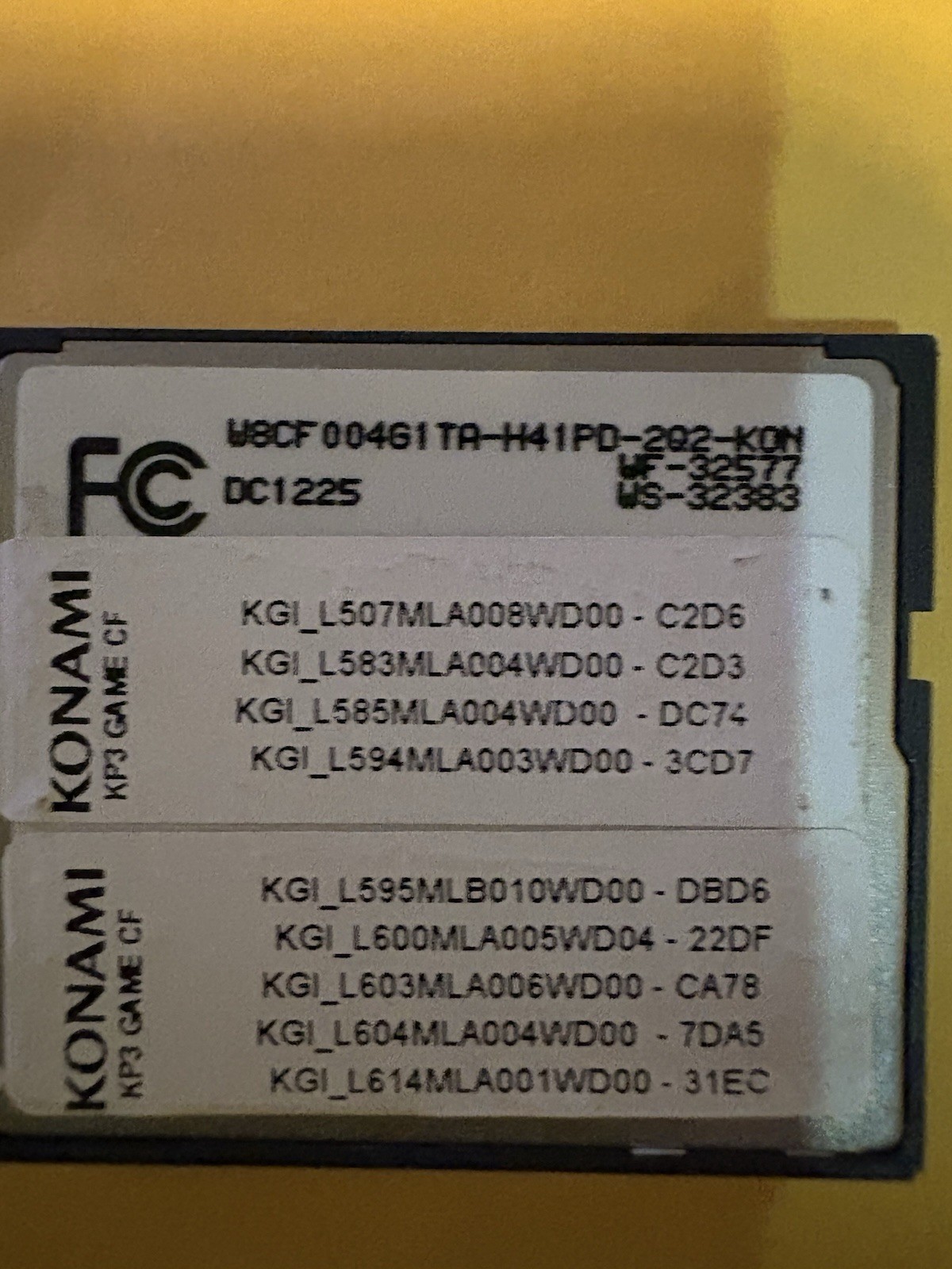 KONAMI OEM KP3 SELEXION MULTI GAME OS SLOT MACHINE SOFTWARE 9 GAMES CARD PODIUM