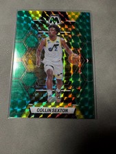 2022-23 Mosaic Collin Sexton Green Prizm Color Match Utah Jazz NBA