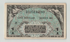 Usa - Mpc 1 Dollar Series 481. 1951-54 Block 25 Nice Au 3rd Print. 8353