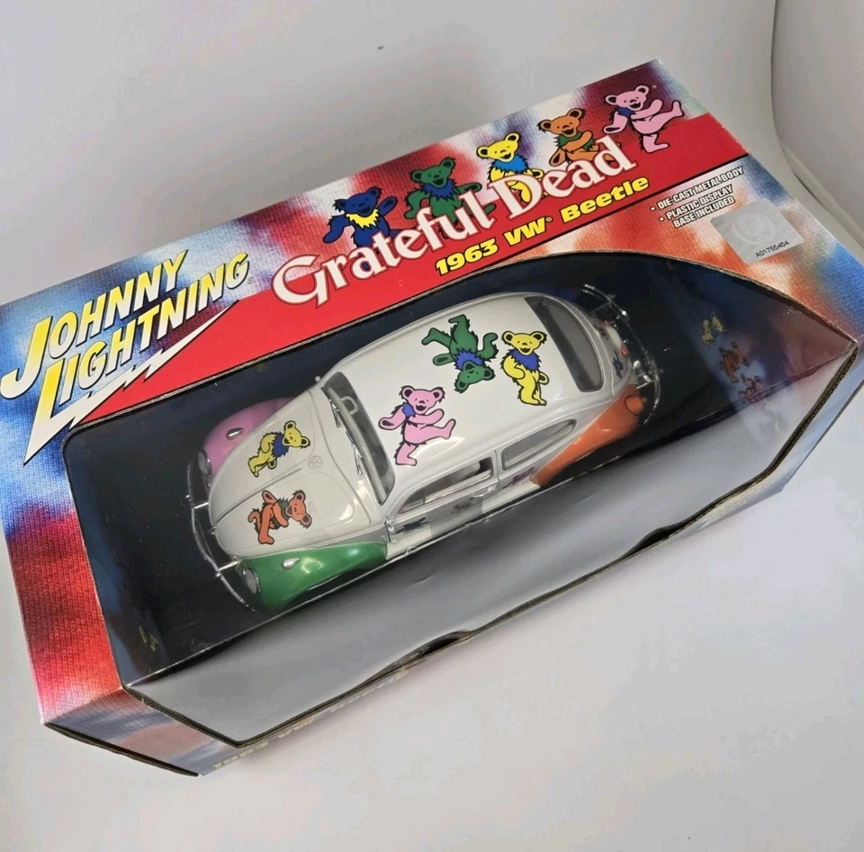 Johnny Lightning 63 1963 VW Volkswagen Beetle Bug Grateful Dead Car 1:18 - Image 3 of 4