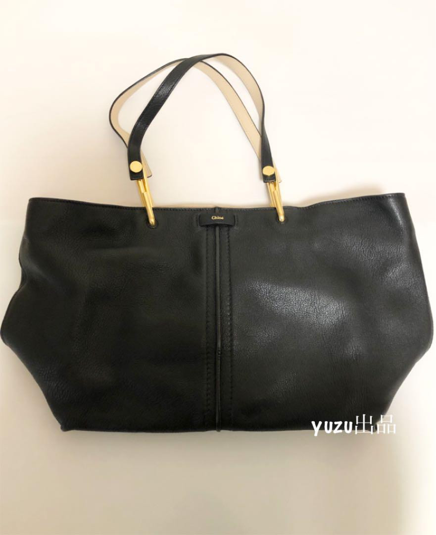 Chloe black leather KERI tote bag in good condition