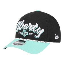 Unisex New Era Black/Teal New York Liberty Team Loyal Script Two-Tone M-Crown