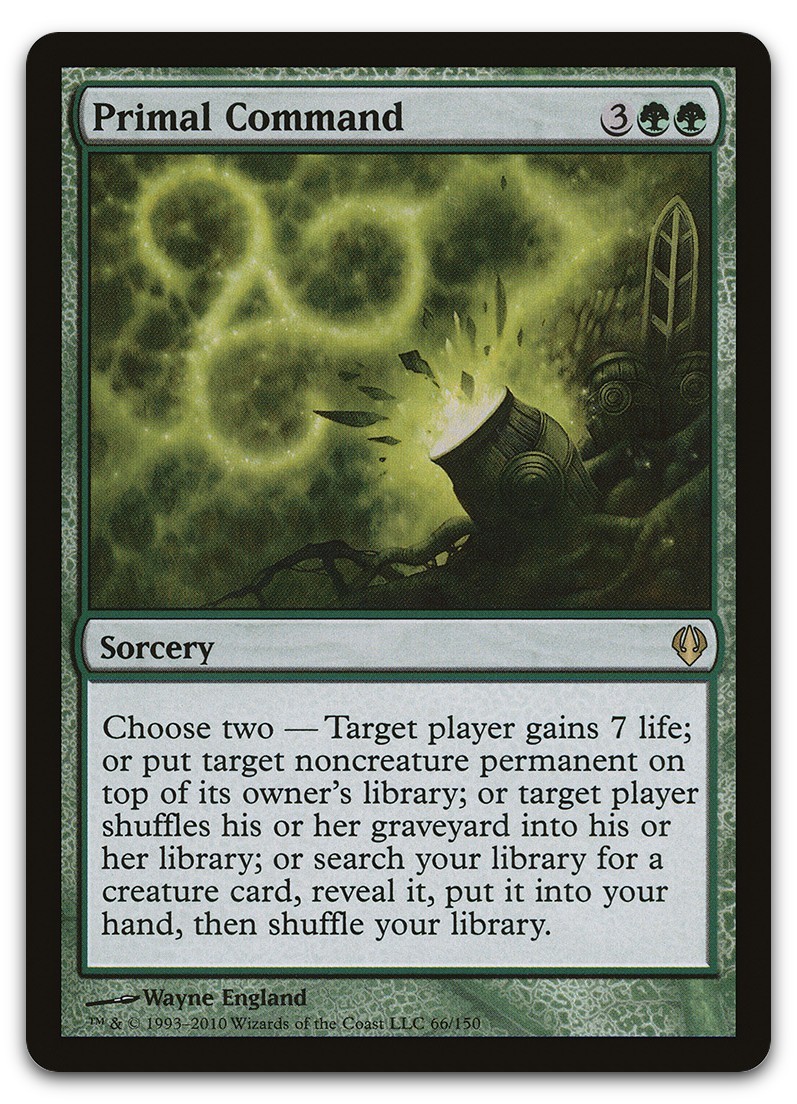 Primal Command #66 (LP) Archenemy ARC Magic MTG