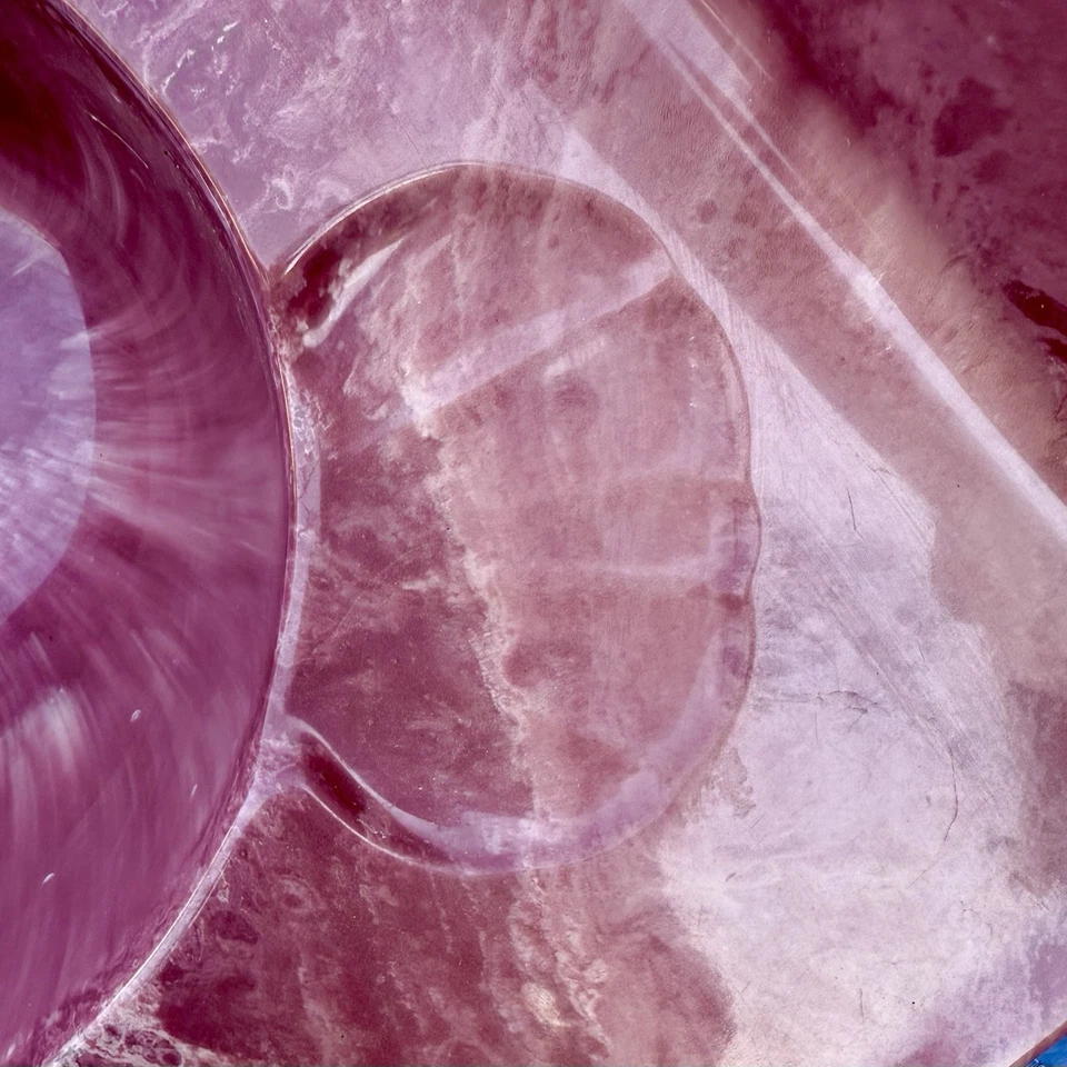 Fregadero de baño de colección años 80 esquina piedra cultivada mármol malva rosa moen Foto 3 de 4