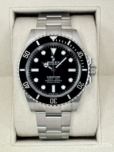 2021 Rolex Submariner 41mm 124060 Stainless Steel Black Dial