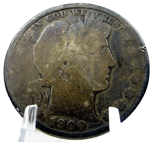 1900-P Barber Liberty Head Half Dollar 50c Very Good 90% Silver  #SC75AGBE-2