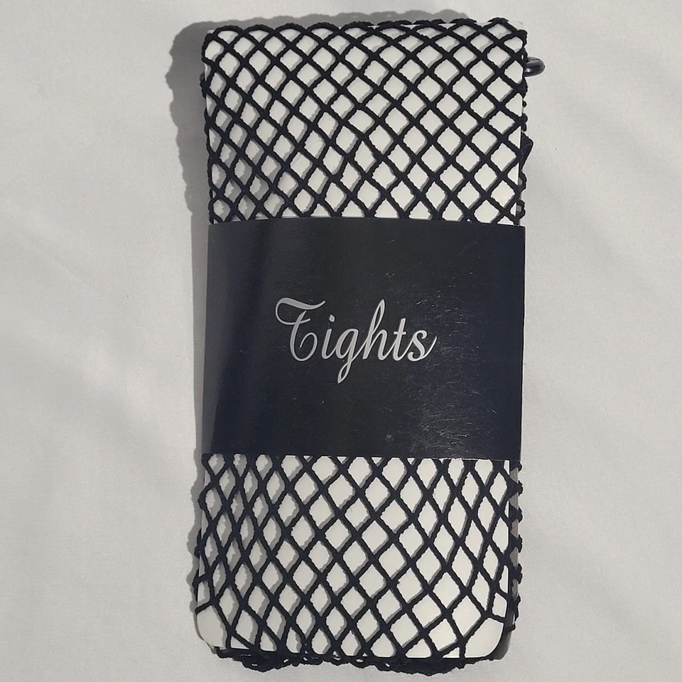 Meia-calça HOT TOPIC COM PÉS DE REDE PRETA NOVA NA CAIXA - Imagem 2 de 3