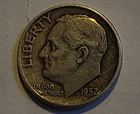 1952 Roosevelt Dime 90% Silver BU US Coin j5-1