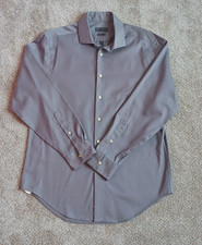 Calvin Klein Mens 80s 2-Ply Slim Fit 16- 32/33 Non-Iron Long Sleeve Dress Shirt