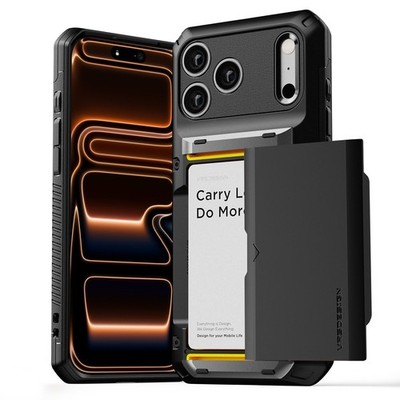 For iPhone 17 Pro Max Case VRS [Damda Glide Pro] with Semi Auto Wallet Holder