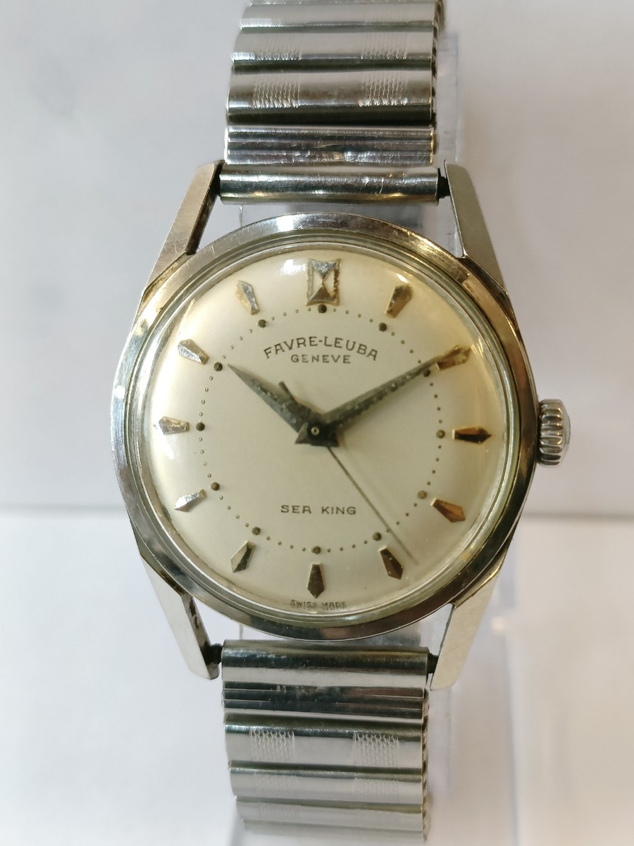 FAVRE-LEUBA SEA-KING WINDING WHITE DIAL 61093 SWISS MEN'S WORKING