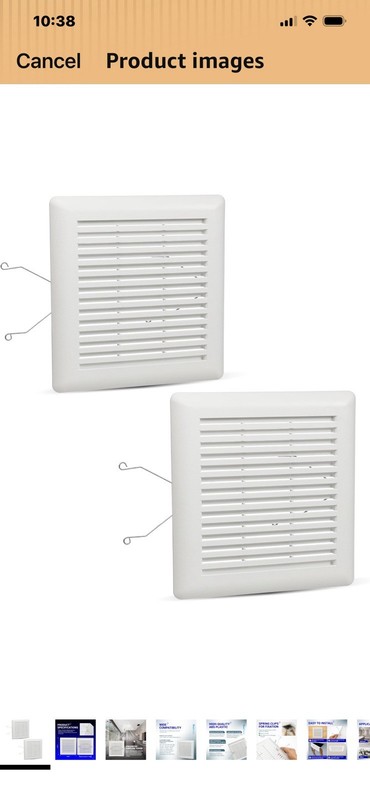 Exhaust Ceiling Fan 2-pack Covers 9 1/8 X 8 3/4