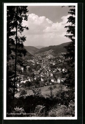 Schramberg, view from the mountain, postcard
