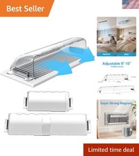 Magnetic Air Vent Deflector 9"-15.5" for Metal Registers 2 Pack  Adjustable ...