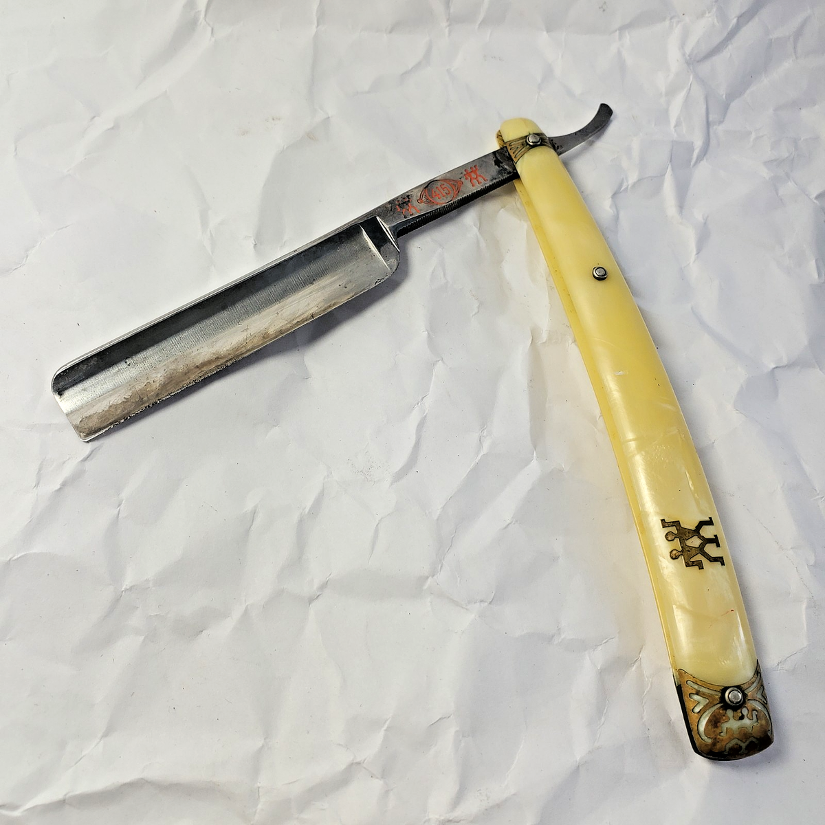 Vintage J.A. Henckels Twin Works Solingen Germany Straight Razor
