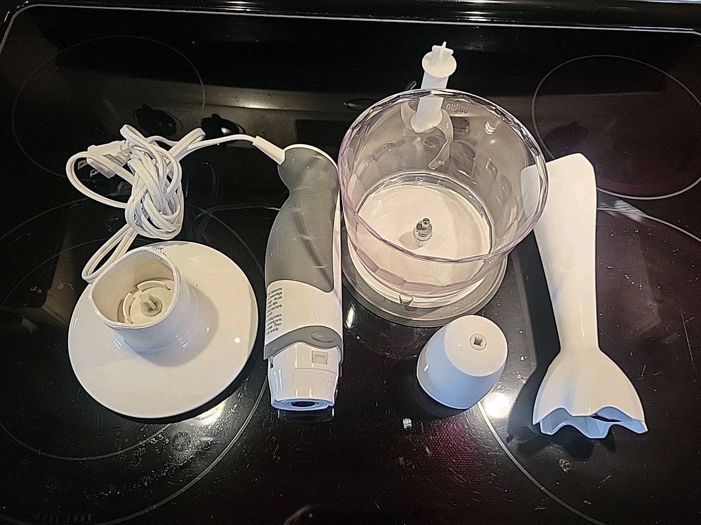 Braun 4191 Hand Held Immersion Blender Turbo 400 Watts Chopper Needs Wisk