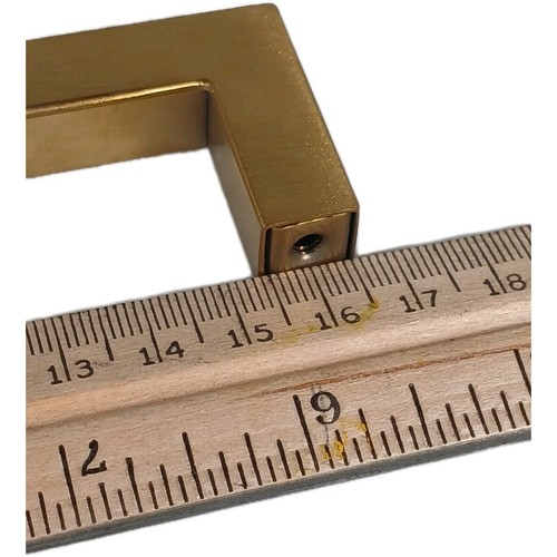 Tirador de cajón de latón dorado de aluminio cepillado de 6 3/4" en general ver fotos - Imagen 6 de 8
