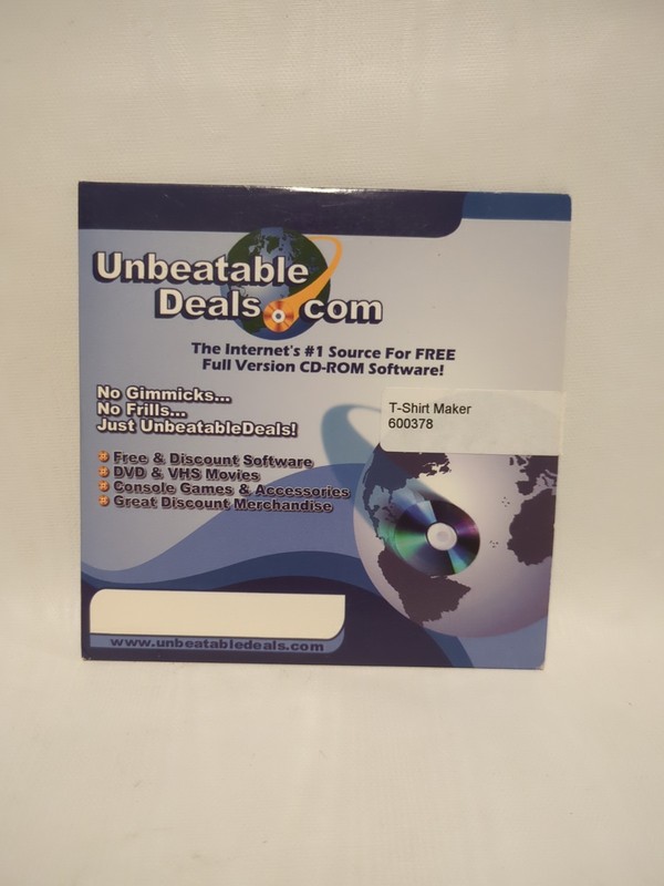 T-Shirt Maker 600378 CD-ROM Unbeatable Deals