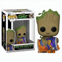 Gw44E6 Pop - Marvel - I Am Groot -Groot With Cheese Puffs Neu & Ovp