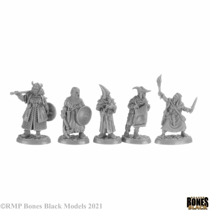 Miniaturas de mercenarios Reaper 44149 secuaces y arrendatarios (negro huesos) Foto 4 de 4