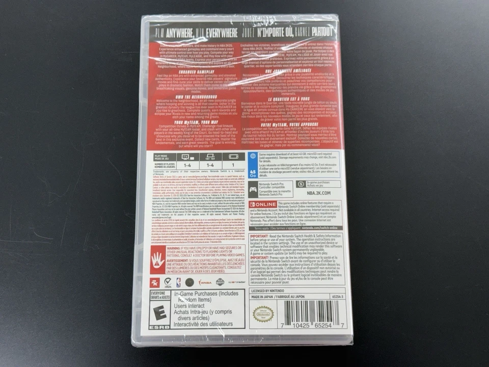 NBA 2K25 2025 Switch Nintendo US Version Brand New Sealed - Image 2 of 3