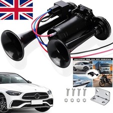 150DB Air Horn 12V,Super Loud Car Horn with Compressor,Air Horns for Truck,Black