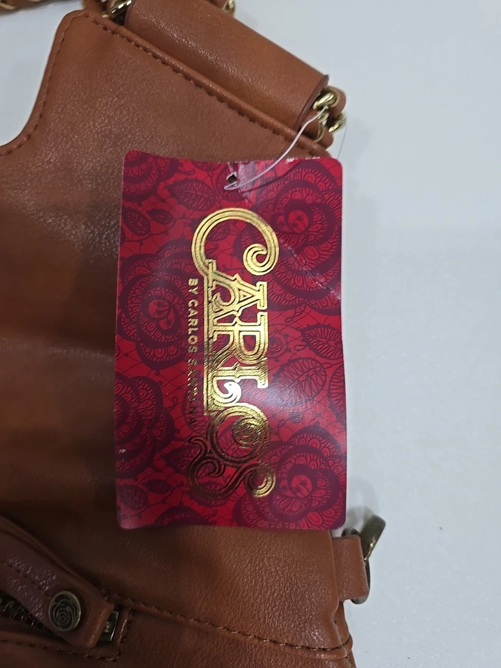 CARLOS SANTANA | CHELSEA Hobo Cognac Shoulder Bag NEW WITH TAGS FREE SHIPPING  - Image 4 of 4