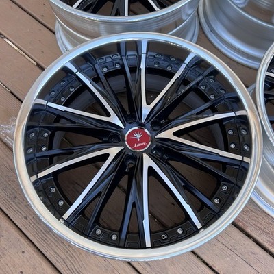 19” Weds Kranze Elaborar 5x114.3 Jdm 3 piece wheels Staggered Set