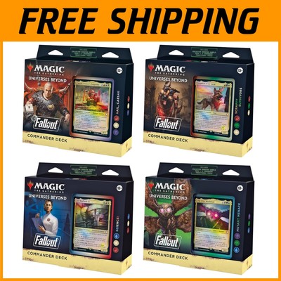 Magic: The Gathering Fallout Commander Deck Bundle - All 4 Decks Included