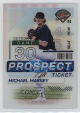 2024 Panini Prospect Edition Silver Prizm Michael Massey #50 8d2