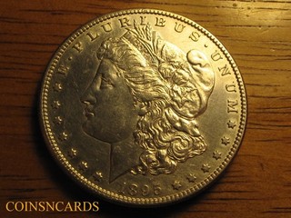 1895 S Morgan Silver Dollar Lustrous About Uncirculated AU Key Monster Scarce!