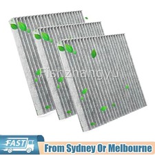 3 Car Pollen Cabin Air Filter For Toyota Camry Sienna Yaris RAV4 Subaru Outback.