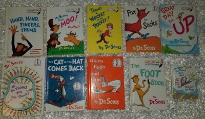 Lot of 10 Collectible Dr. Seuss Beginner Books/Bright Early