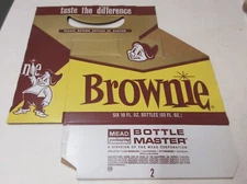 Vintage Brownie Bottle Carrier Carton / Handy
