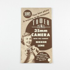 Sears - Tower 35mm Camera  Nikkor Lenses - Fold-Out Sheet - Vintage Brochure