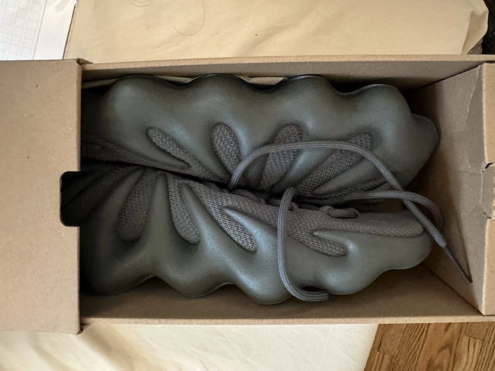 Taglia 11 5 Adidas Yeezy 450 pietra verde acqua ID1632 autentico