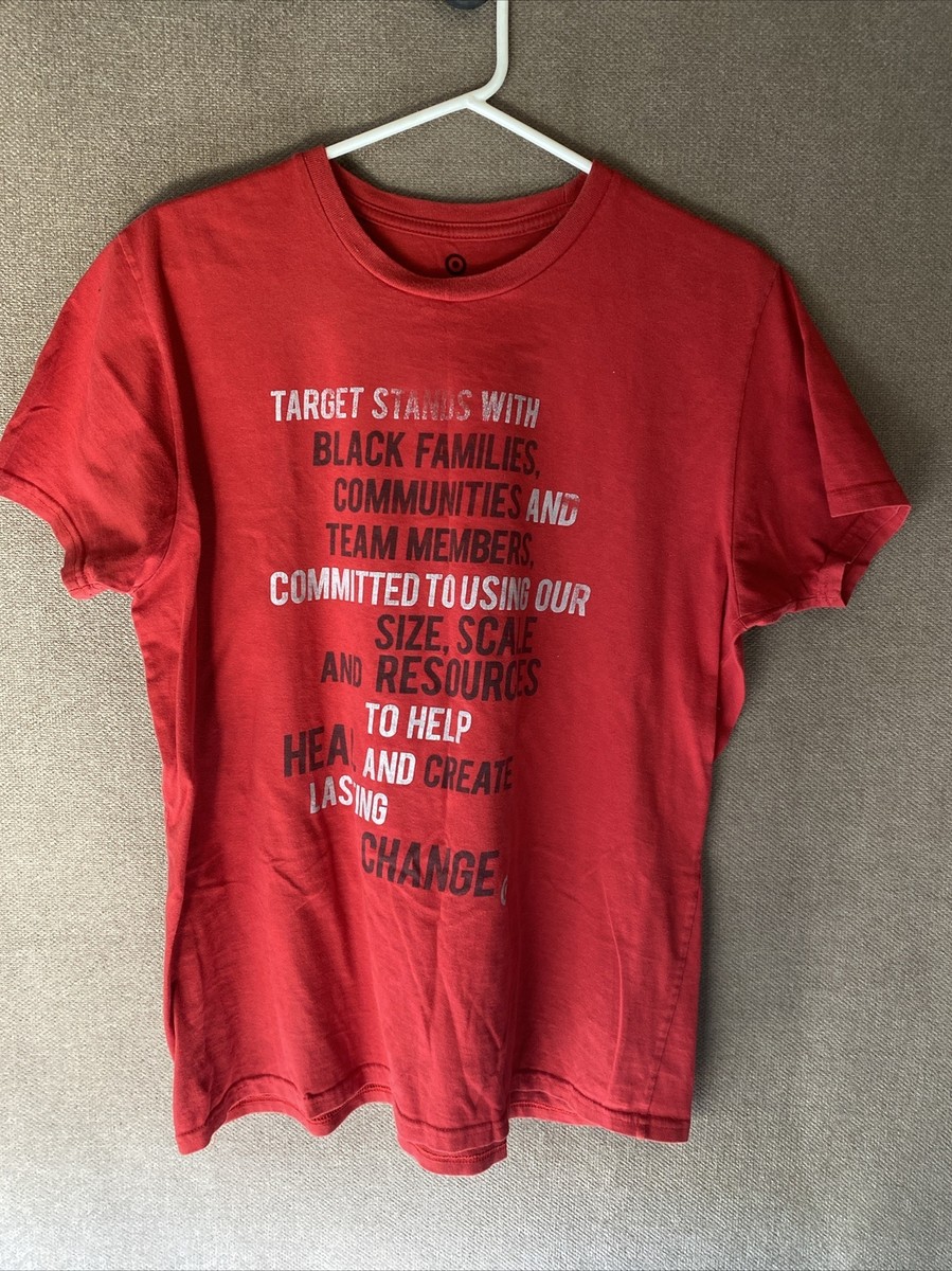 Target Employee T-Shirt Large Stand With Black Families Communities Team  Members