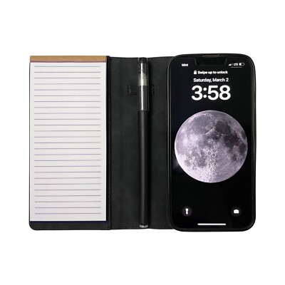 MOJO Notepad Phone Case for iPhone Folding Wallet Case with Pen and Note  Pad