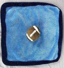 Babies R Us Blue Brown Football Security Blanket soft plush fleece Koala Baby