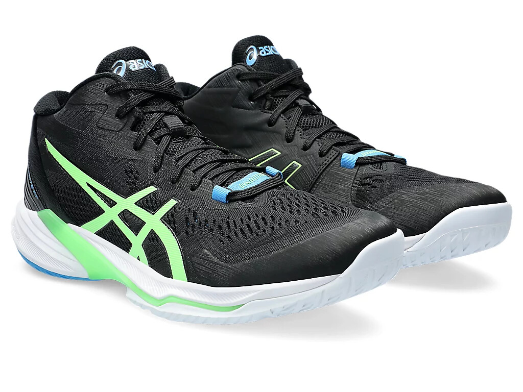 Asics Men's Volleyball Shoes SKY ELITE FF MT 2 Black/Lime Asics Men's Volleyball Shoes SKY ELITE FF MT 2 Black/Lime