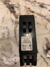 Square D Homeline 20 amp Twin 1 Pole Tandem Circuit Breaker HOMT2020