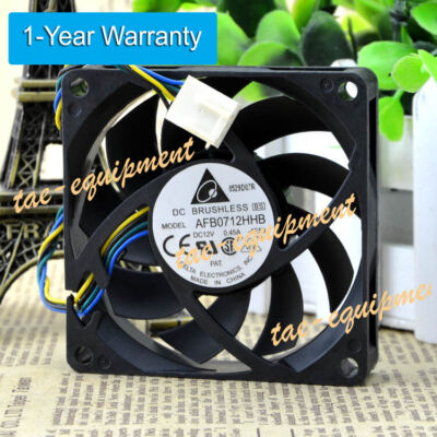 Delta DC brushless CPU cooling fan AFB0712HHB 0.45A 4-wire 70x70x15mm