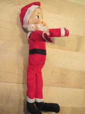 1950-60's made in Japan10" H Santa Claus w straw filled torso  wired limbs