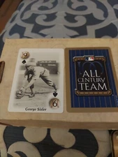 2000 U.S. Playing Card Co. All Century Team George Sisler