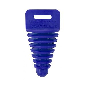 Apico Exhaust Plug Bung 4-STROKE With Lanyard BLUE