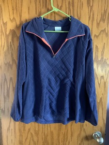 purple quarter zip pullover