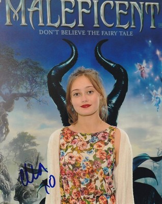 ELLA PURNELL Signed Autographed 8x10 MALEFICENT Photo | eBay
